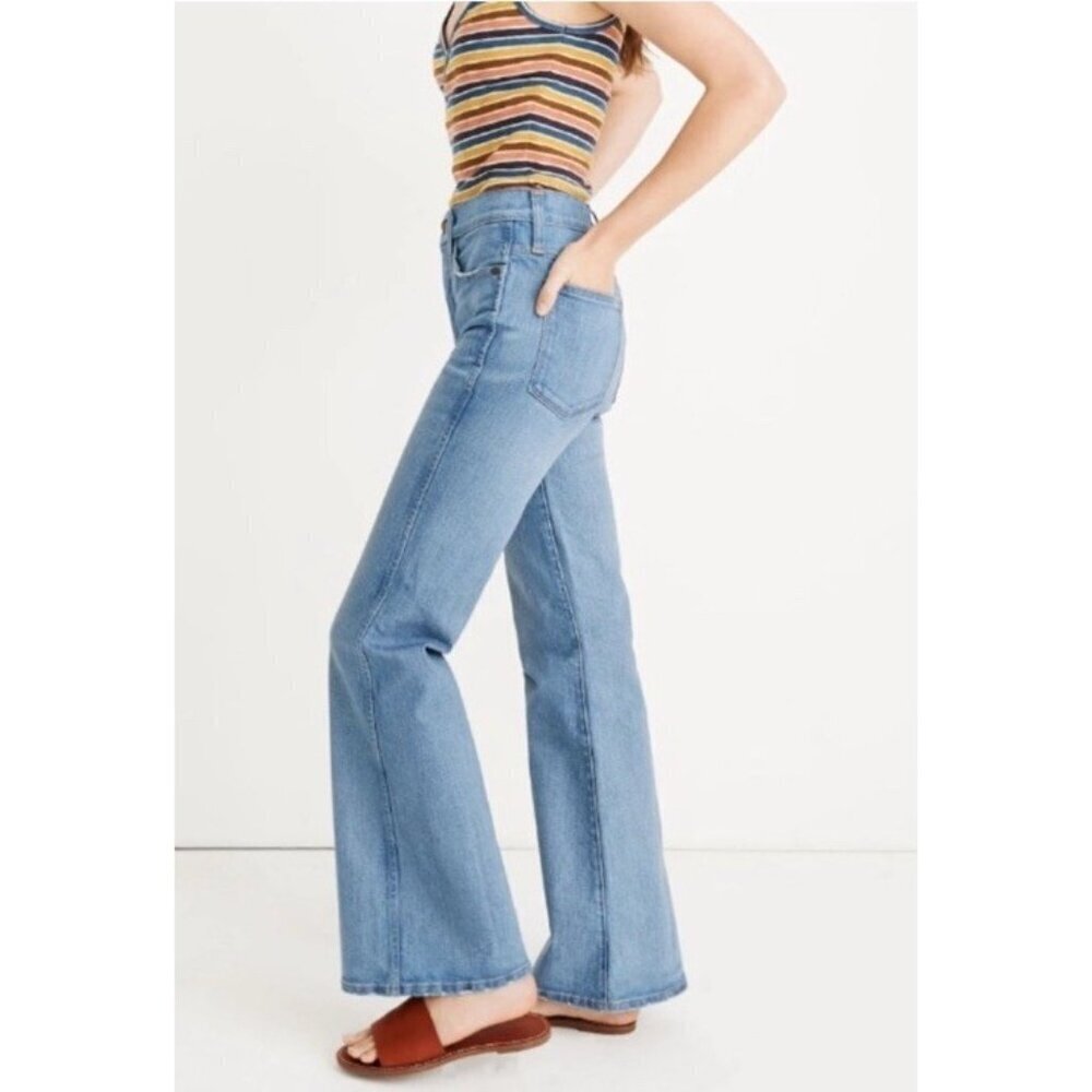 Madewell Retro Flare Women's Sz 27 Norwich Wash Denim Jeans - Picture 2 of 13